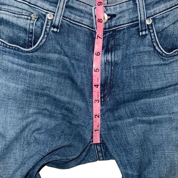 Rag & Bone Dre Low-Rise Slim Boyfriend Sapphire Denim Jeans FLAW sz 27 - Picture 5 of 10